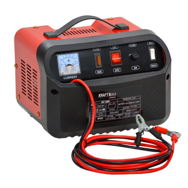 Automobilinis akumuliatoriaus įkroviklis 12 V / 24 V 10 A KD1905