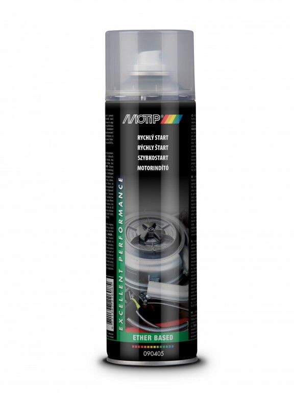 Priemonė lengvinanti variklio užvedimą QUICK START 500ml, Motip