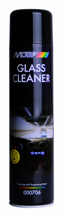 Stiklų valiklis GLASS CLEANER (putos) 600ml, Motip