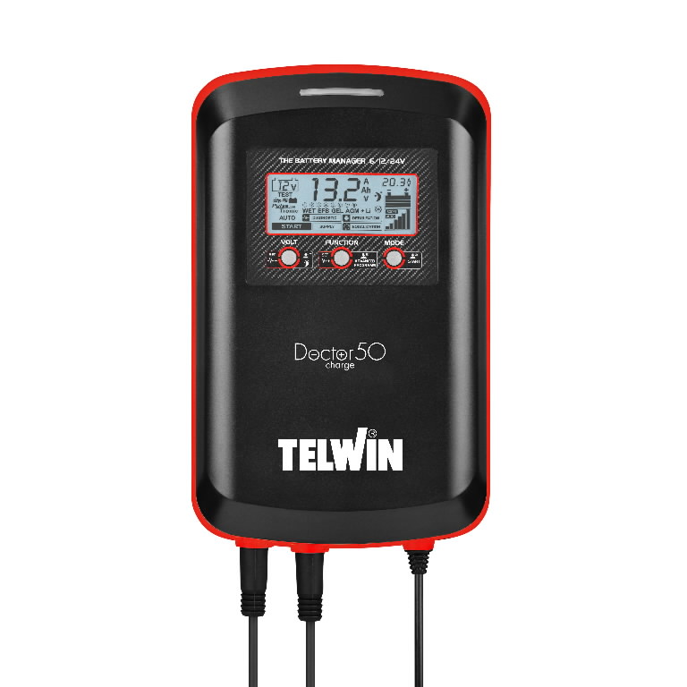 Elektroninis įkroviklis Doctor Charge 50 6/12/24V, Telwin
