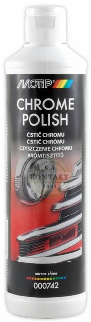 Chromuotų detalių valiklis CHROME POLISH 500ml, Motip