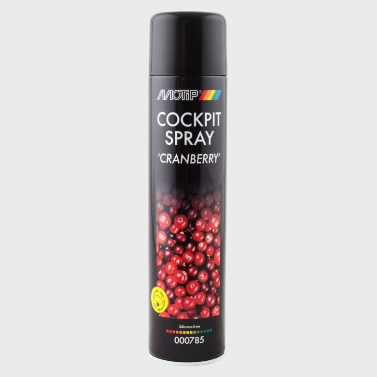 Prietaisų skydelio valiklis COCKPIT SPRAY CRANBERRY 600ml, Motip