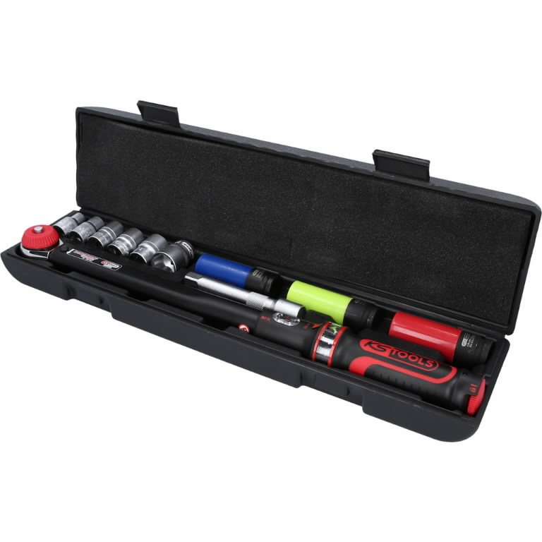 Dinamometrinis raktas, komplektas ERGOTORQUE 1/2´´ 20-200Nm, KS Tools