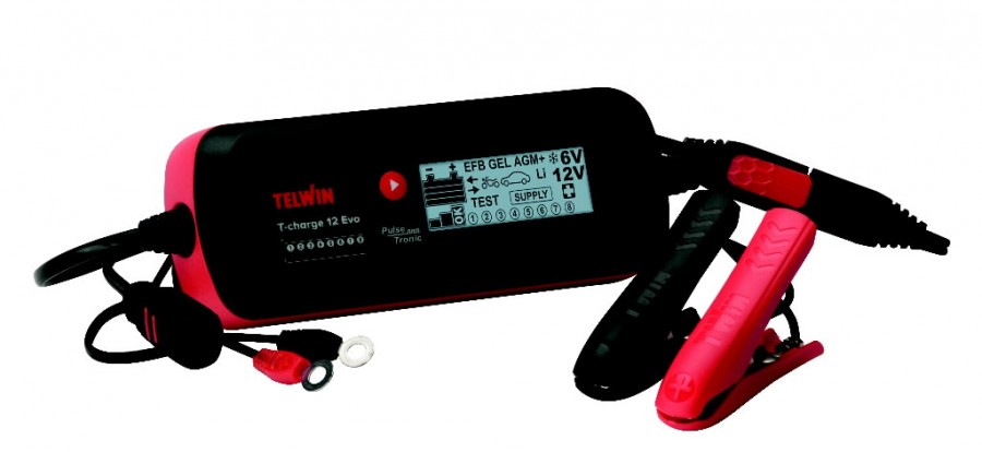 Automatinis, drėgmei atsparus įkroviklis T-Charge 12 EVO, Li, Telwin