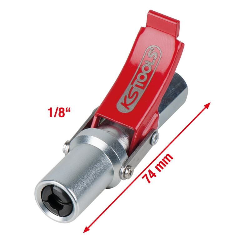 Greito fiksavimo mova, skirta tepalo presui 1/8", KS Tools