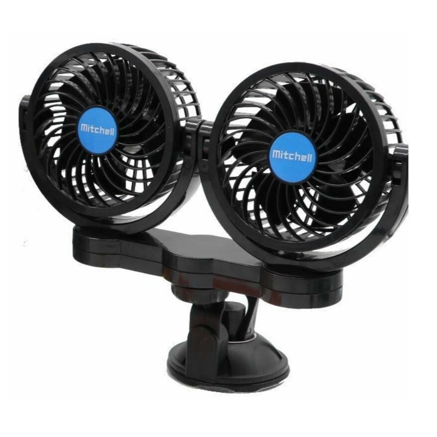 VENTILIATORIUS TURBO x 2 24V 4 colių