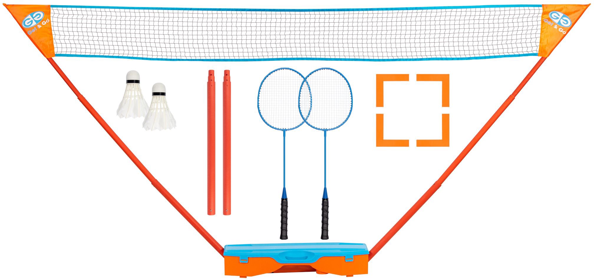 Badmintono rink.  GET & GO INSTANT 65KC Blue/Orange