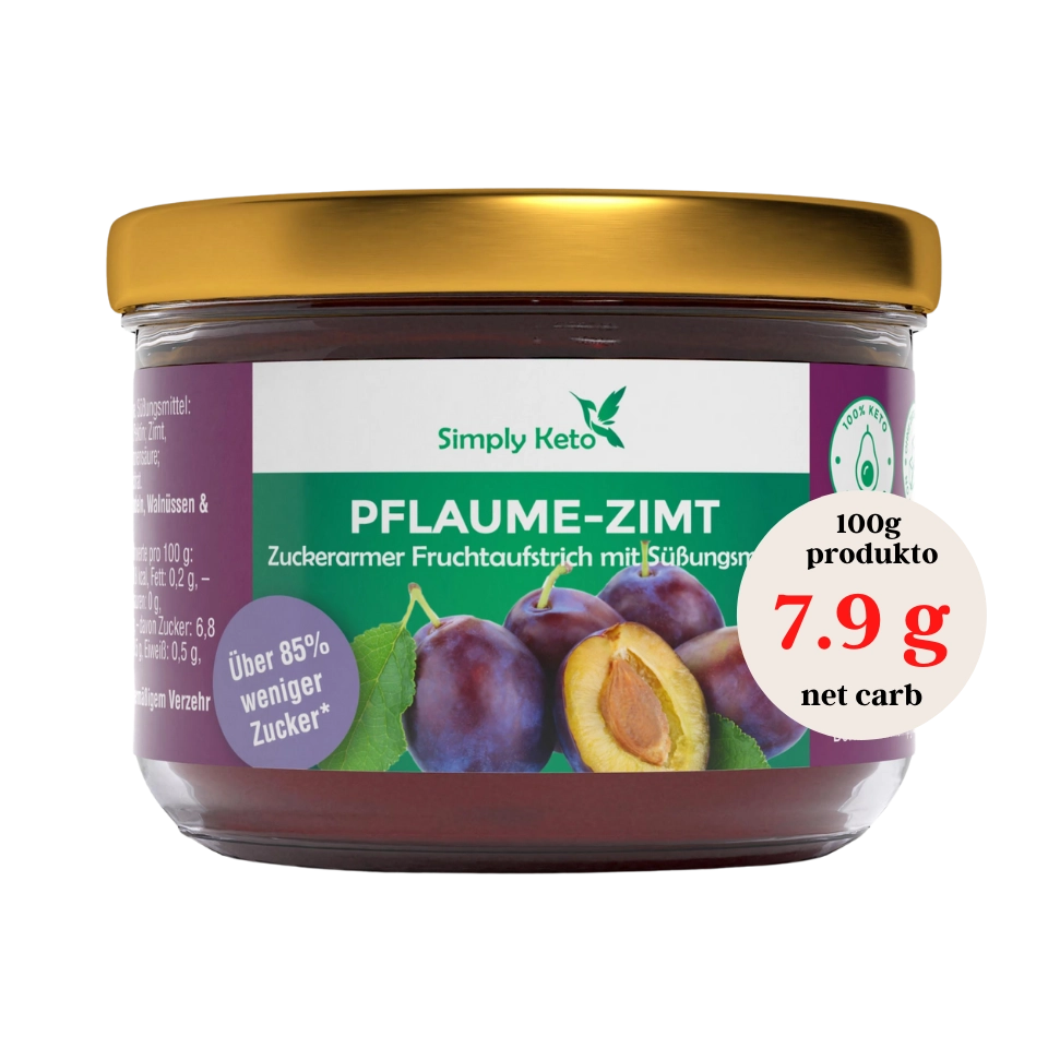 Slyvų džemas, be pridėtinio cukraus | Simply keto (230 g)