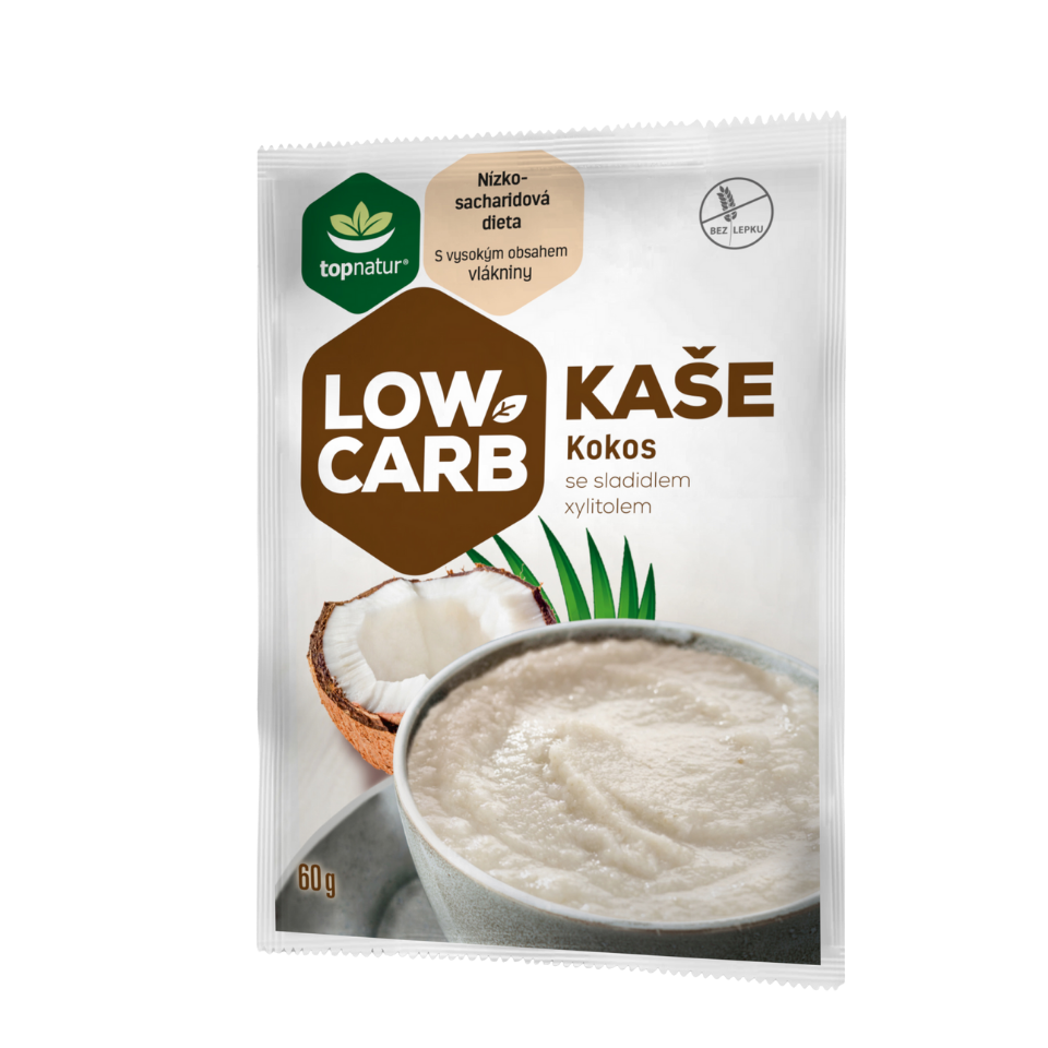 LOW CARB kokosinė košė, be glitimo | TopNatur (60 g)