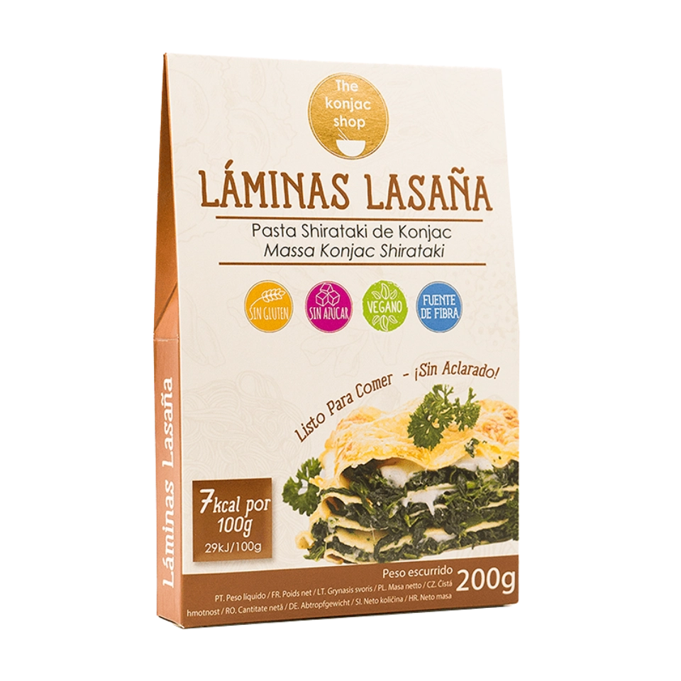 Konjac lazanijos lakštai | The konjac shop (200 g)