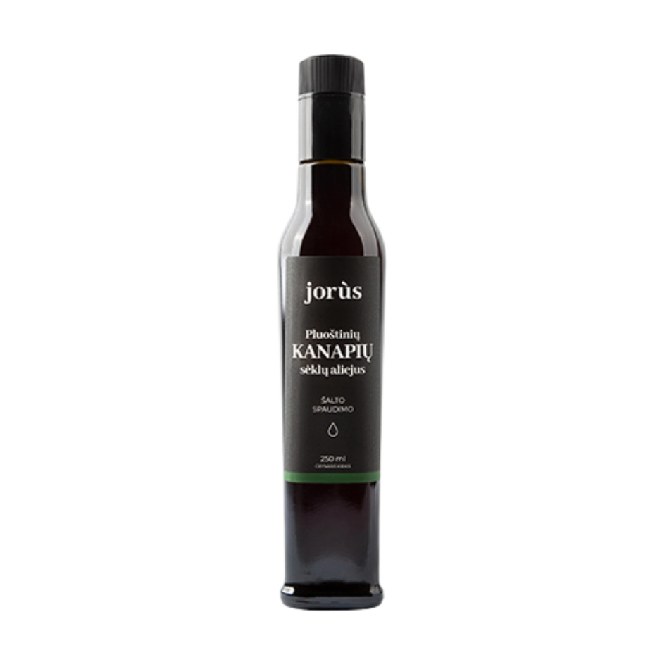 Pluoštinių kanapių sėklų aliejus  | Jorus (250 ml)