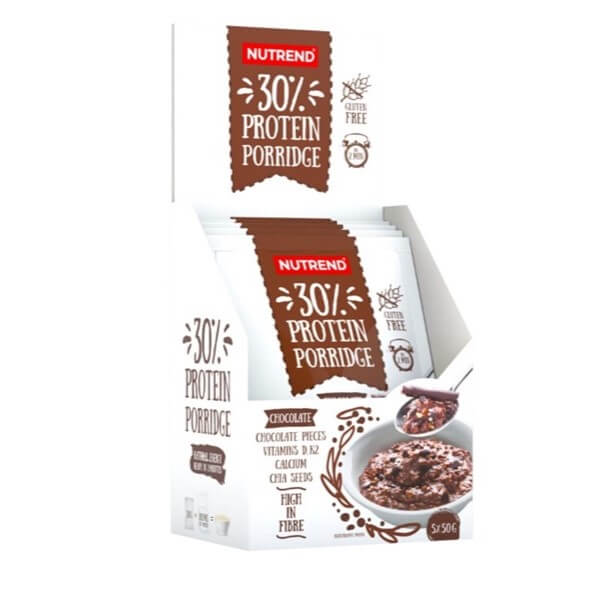 NUTREND 30% Protein Porridge - 5x50g Natūralus