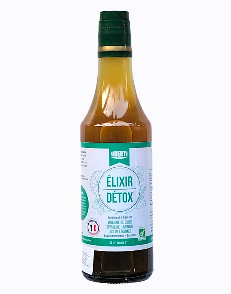 Ekologiškas obuolių sidro actas „Elixir Detox Uberti”, 500ml