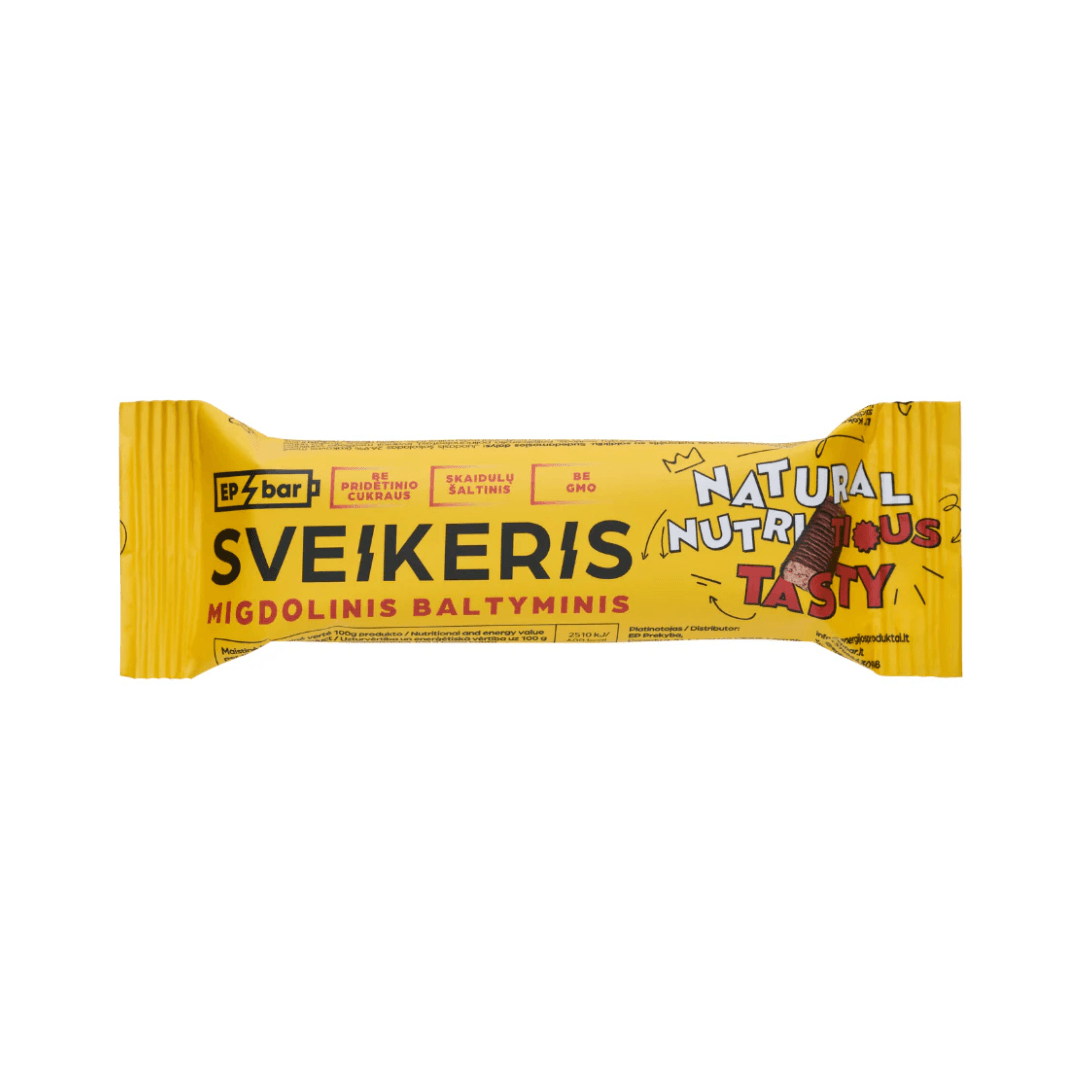 Migdolų baltyminis SVEIKERIS, 50 g