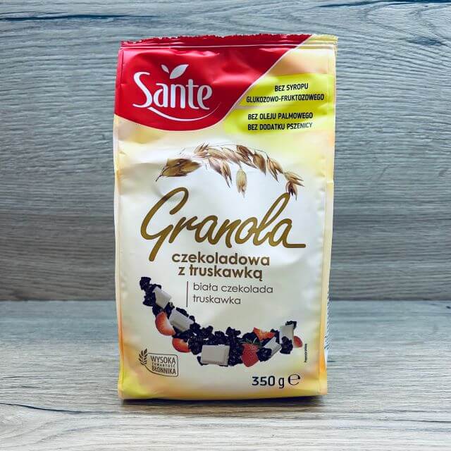 Sante Granola (su baltu šokoladu ir braškėmis) - 350g