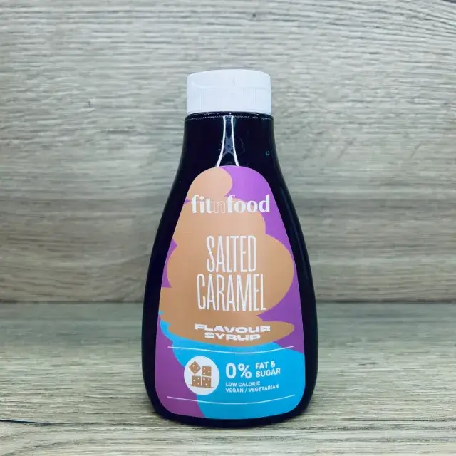 Fitnfood sūdytos karamelės skonio sirupas - 425ml