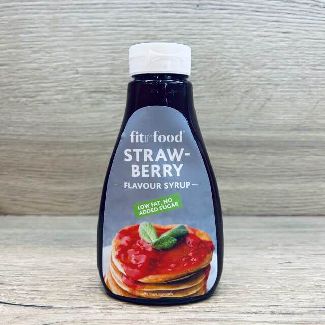 Fitnfood braškių skonio sirupas - 425ml