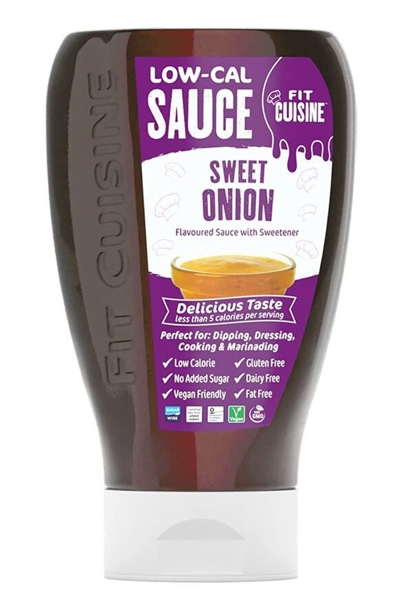 "Sweet Onion Fit Cuisine™" Karamelizuotų Svogūnų Padažas Mažo Kaloringumo 'Applied Nutrition' (425ml/28porc)