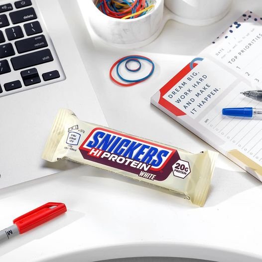 "White Chocolate Caramel Bar" Proteino Batonėlis 'Snickers' (57g/20g balt)