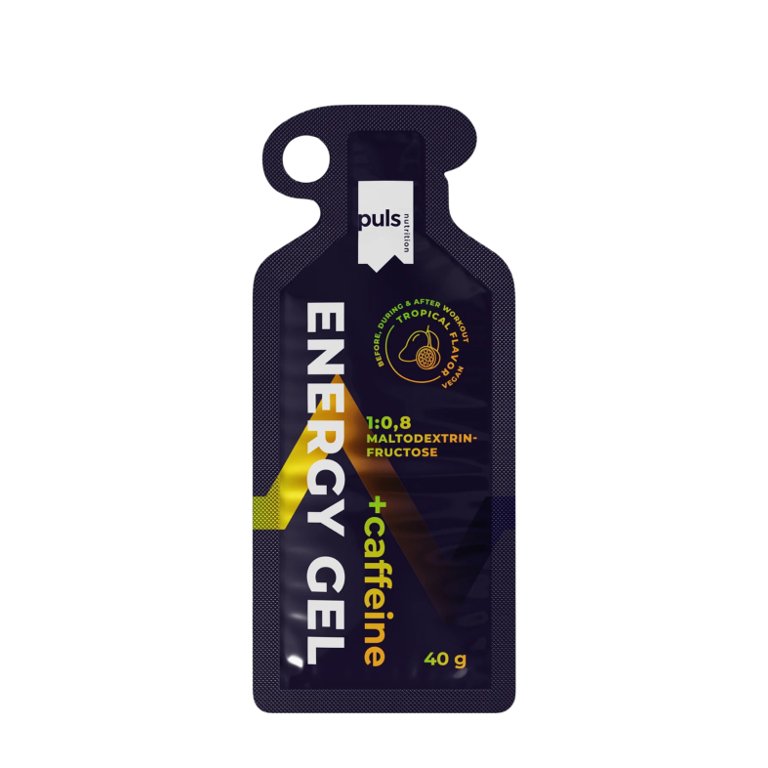 "PULS Energy Gel+Caffeine" Energinis gelis su kofeinu 'Puls Nutrition' (40g/1porc)