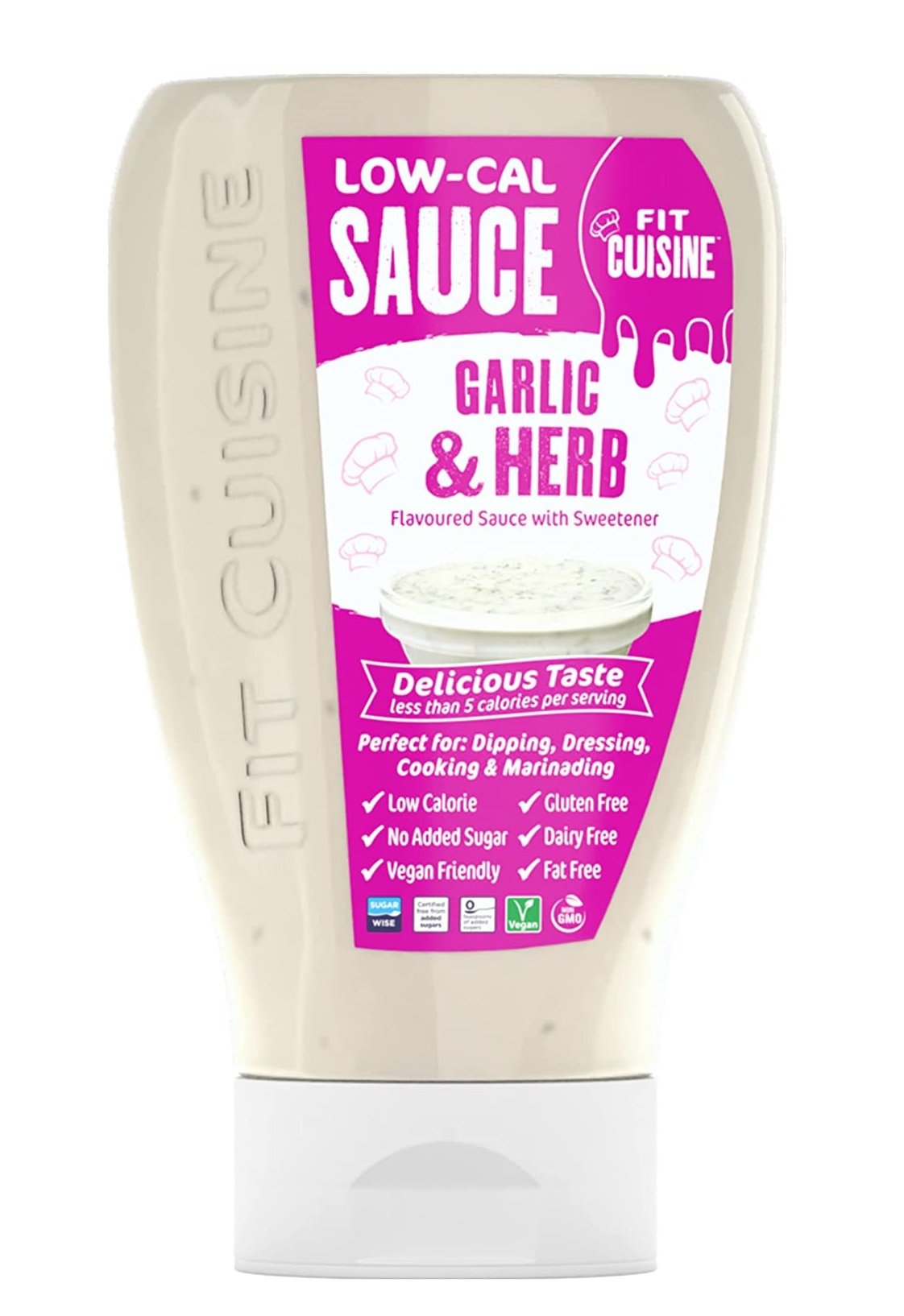 "Garlic&Herb Fit Cuisine™" Česnakinis Padažas Mažo Kaloringumo 'Applied Nutrition' (425ml/28porc)