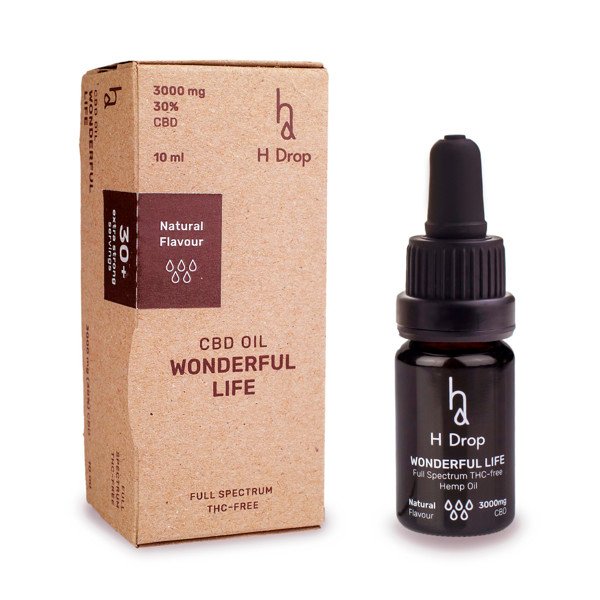 "Wonderful Life" 30% CBD kanapių aliejus (3000mg) 'H Drop' (10ml/33porc)