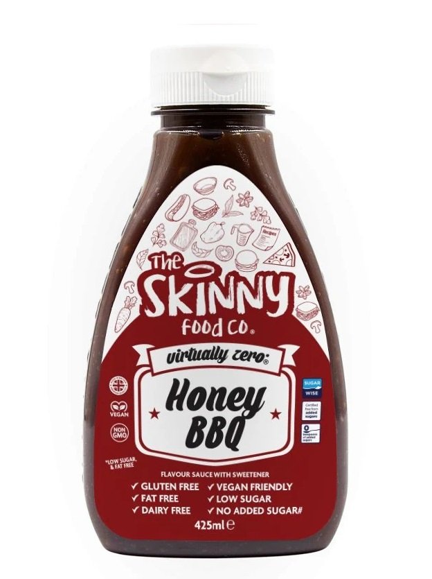 "Honey BBQ" Mažo Kaloringumo Padažas 'Skinny Foods' (425ml/43porc)