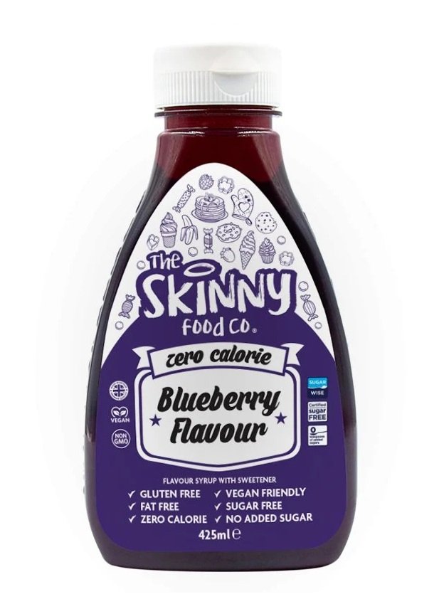 “Blueberry” Padažas be Cukraus, Kalorijų ‘Skinny Food’ (425ml)