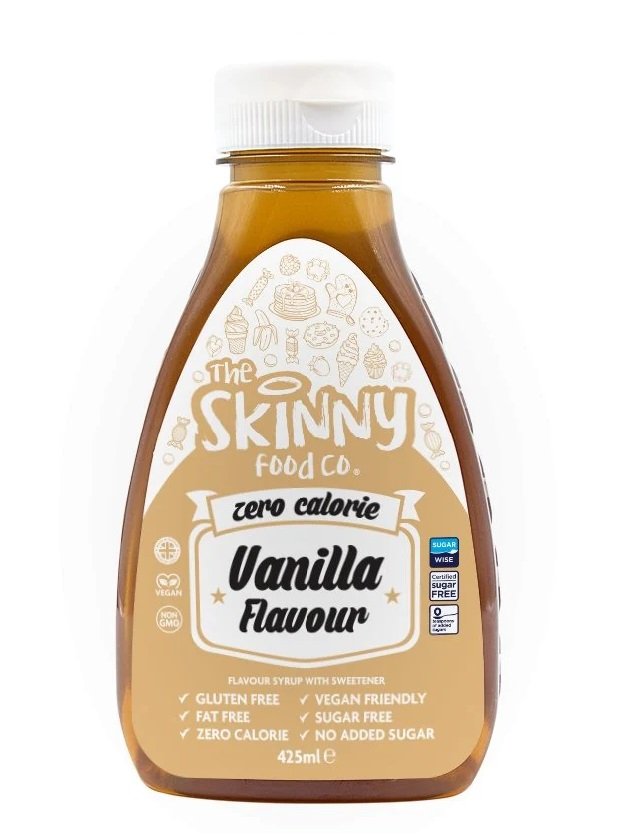 “Vanilla” Padažas be Cukraus, Kalorijų ‘Skinny Food’ (425ml)