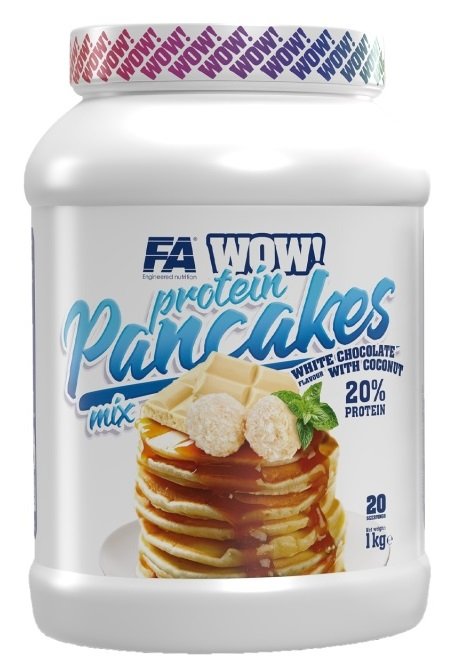 "Protein Pancakes White chocolate" Baltyminiai Blynai 'Fitness Authority' (1000g/20porc/10g balt)
