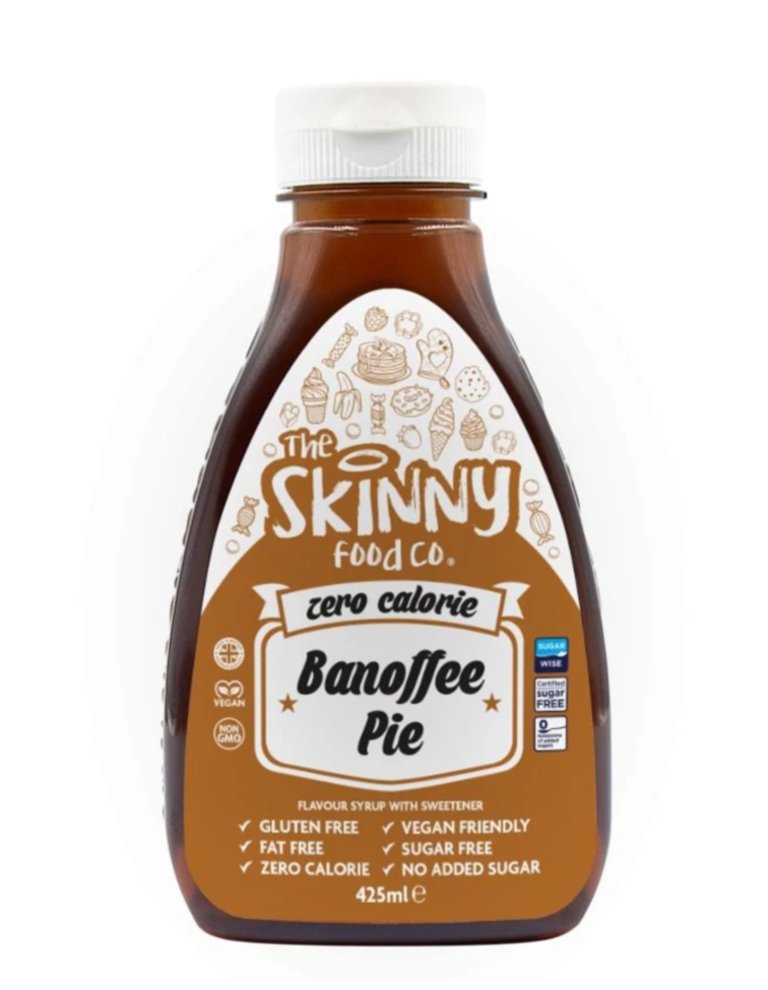 "Banoffee Pie" Padažas be Cukraus, Kalorijų ‘Skinny Food’ (425ml)
