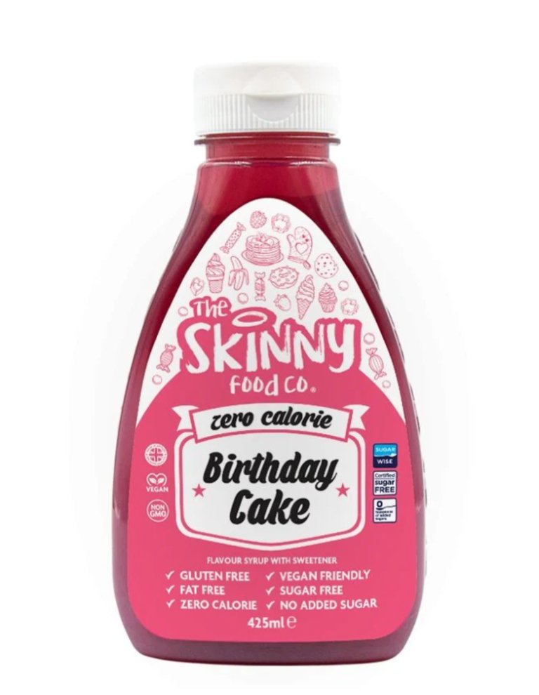"Birthday Cake" Padažas be Cukraus, Kalorijų ‘Skinny Food’ (425ml)