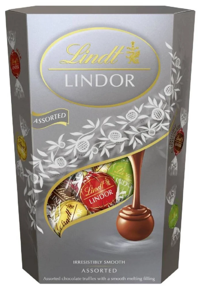 Lindt LINDOR šokoladinių rutuliukų rinkinys Silver Edition,  200g