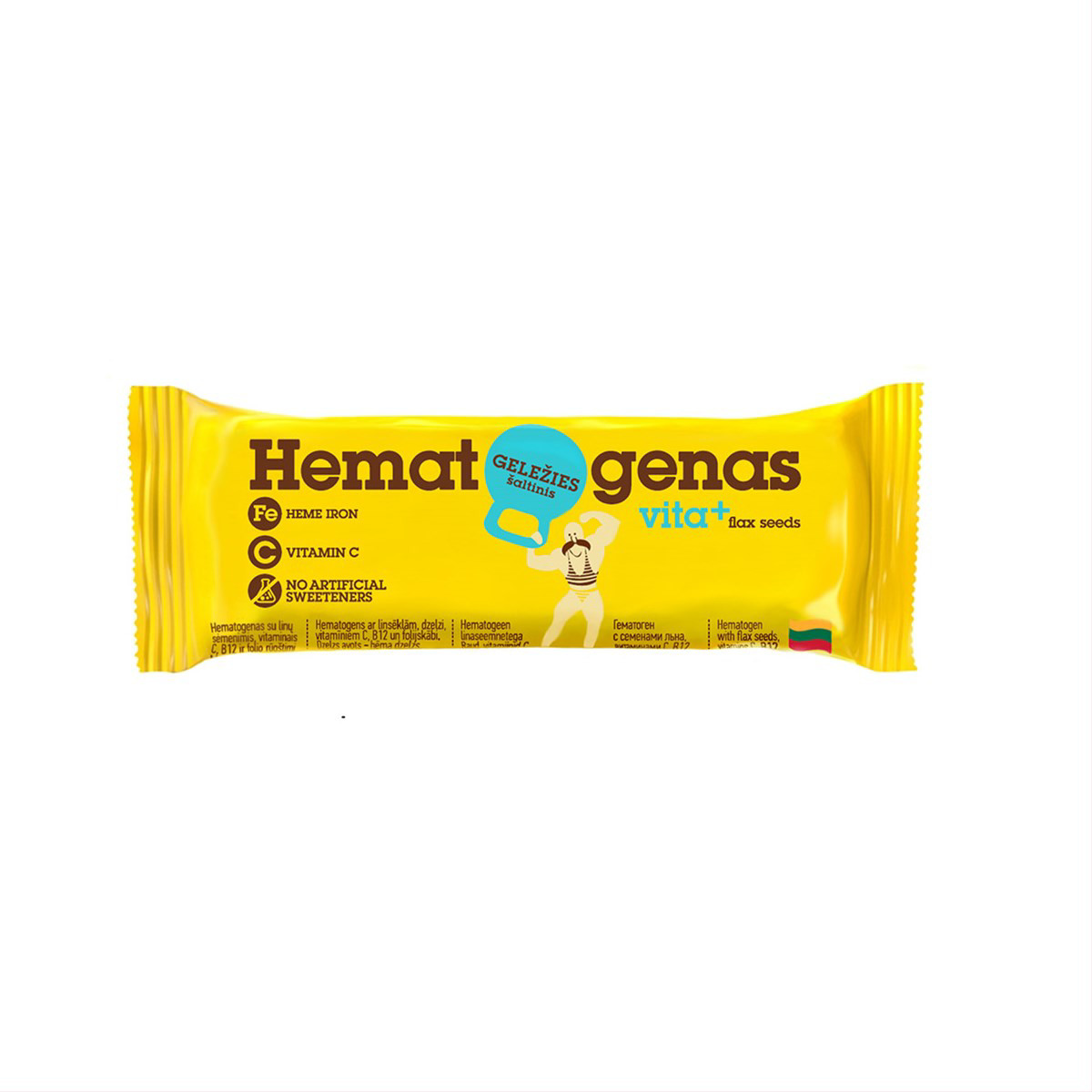 HEMATOGENAS SU SĖMENIMIS IR VITAMINAIS, 50 g