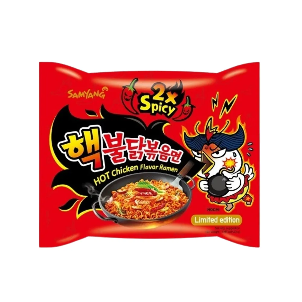 2X aštrūs ramen makaronai SAMYANG (Vištienos sk.)
