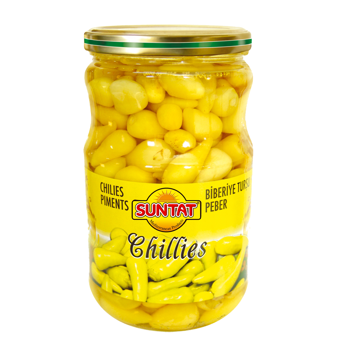 Marinuoti aitrieji čili pipirai SUNTAT, 620 g
