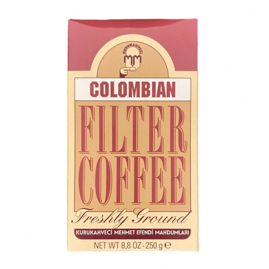 Malta kava COLOMBIAN FILTER COFFEE KURUKAHVECI MEHMET EFENDI, 250 g