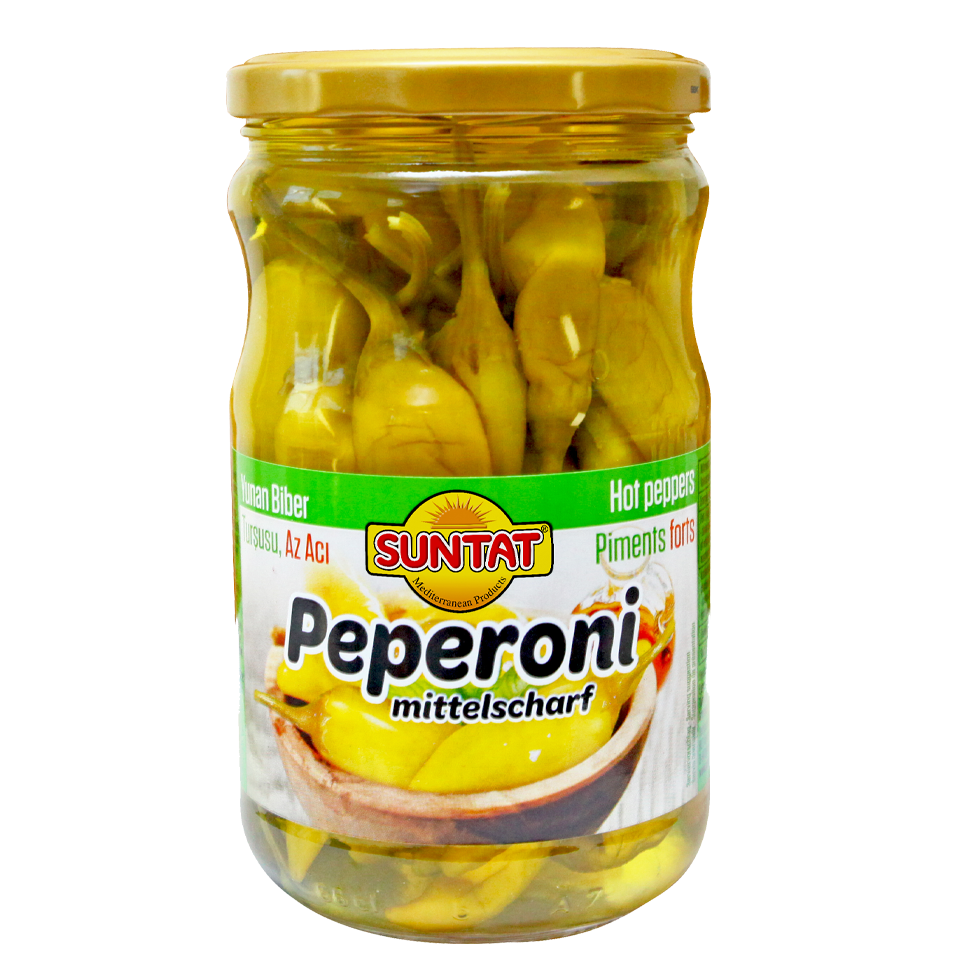 Marinuoti pipirai švelniai aštrus SUNTAT, 550 g