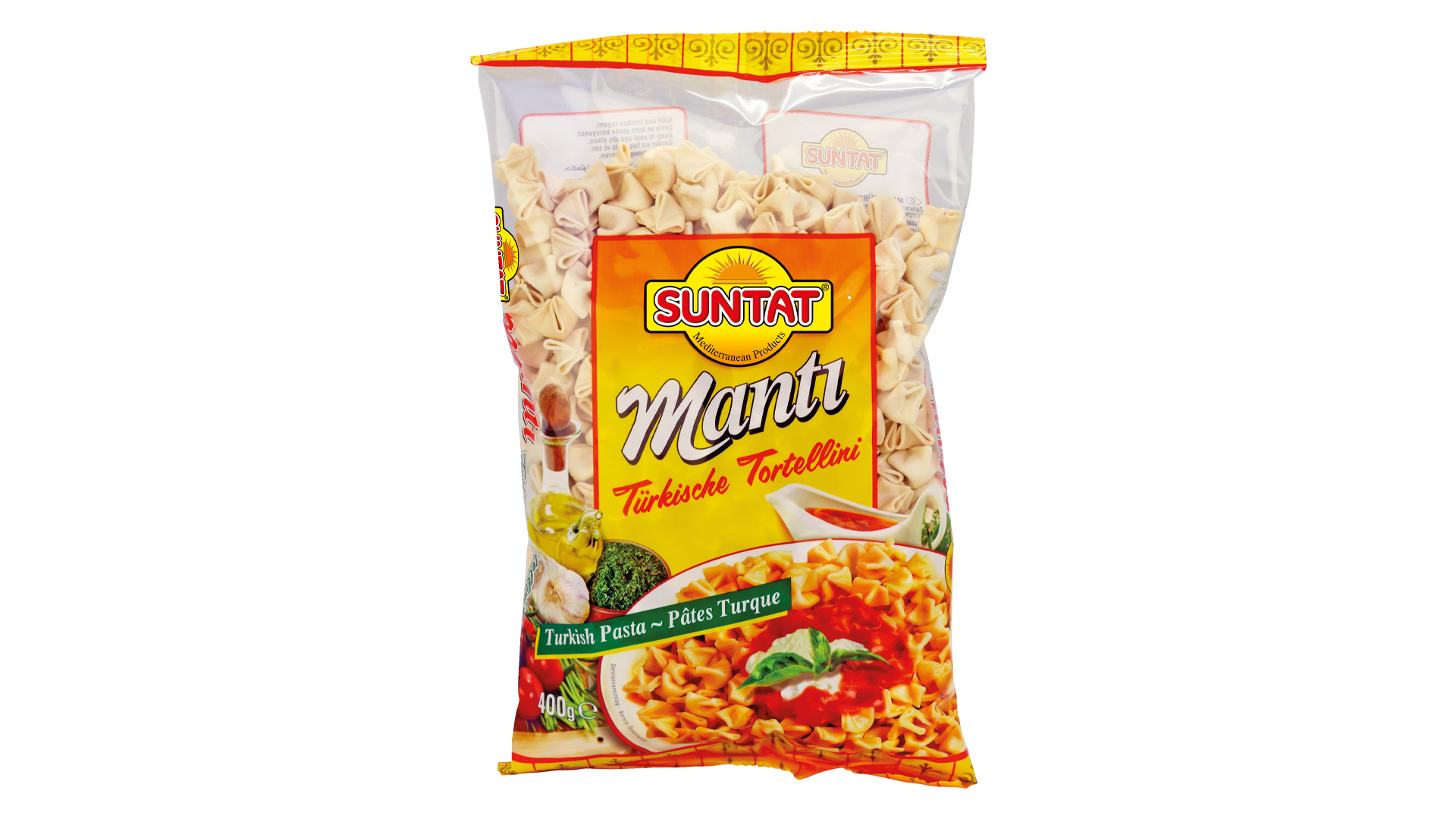 Turkiški makaronai Manti be įdaro SUNTAT, 400 g
