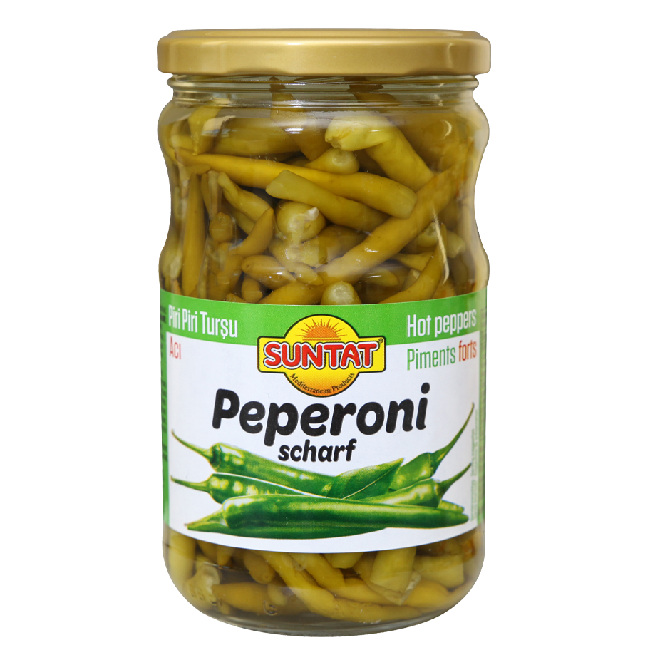 Marinuoti aitrieji pipirai "Piri piri" SUNTAT, 640 g