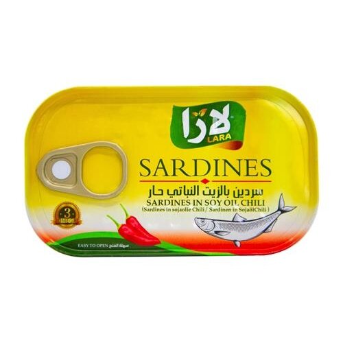 Sardinės čili aliejuje LARA,125 g