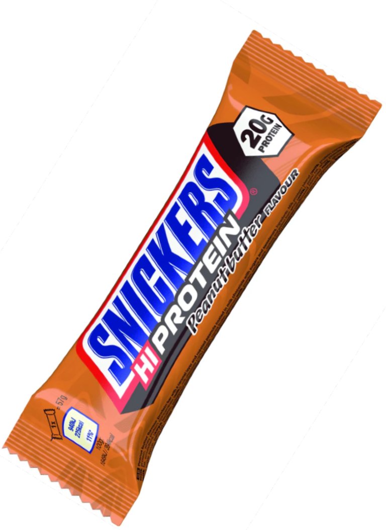 "Snickers HIProtein Peanut Butter" Riešutų Sviesto Skonio Proteino Batonėlis 'Snickers' (57g)