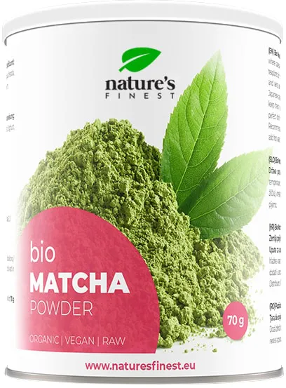 Nature's Finest matcha arbatos milteliai, ekologiški 70 g.