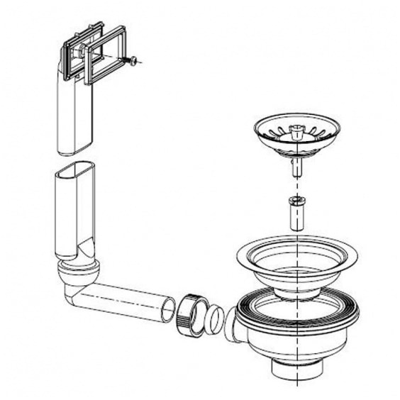 Ventilis FRANKE plautuvės PMN/PML 611(i), d 3''1/2, užkemšamas