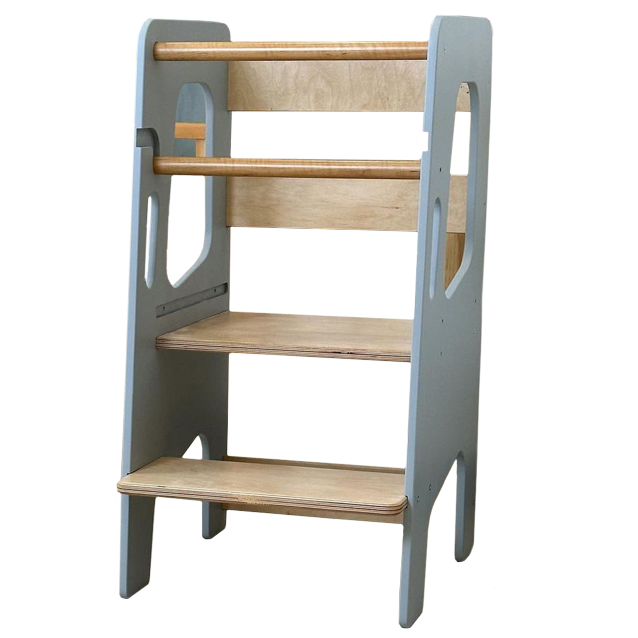 Vaikiška Kėdutė Ingvart Step, 85x38x45cm Pilka/Natūrali Spalva