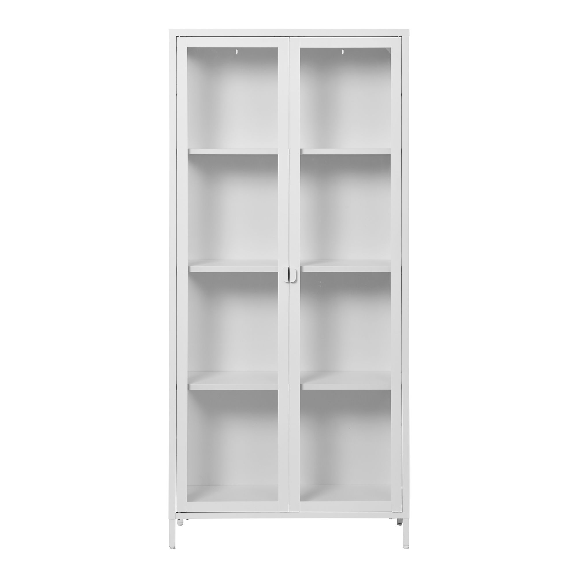 Vitrininė spintelė | 80 x 175 x 35 cm | Balta
