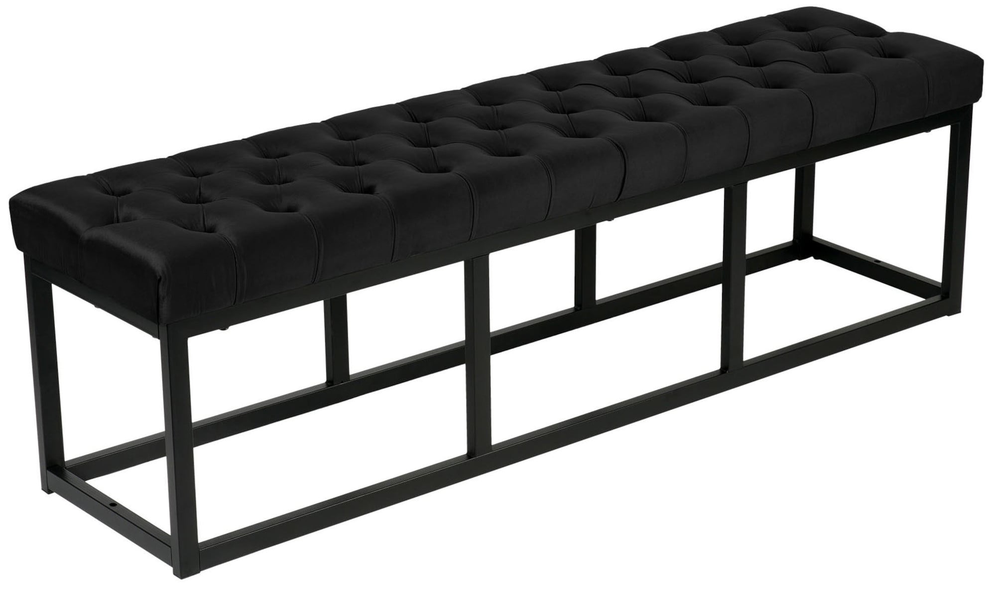 Suoliukas "Polson" aksominis juodas 150 cm