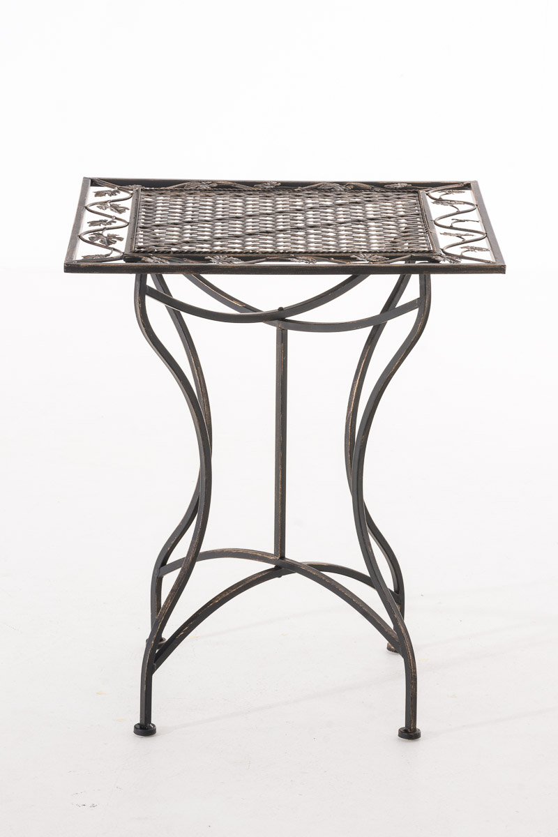 Geležinis stalas "Asina" 60 x 60 cm bronza
