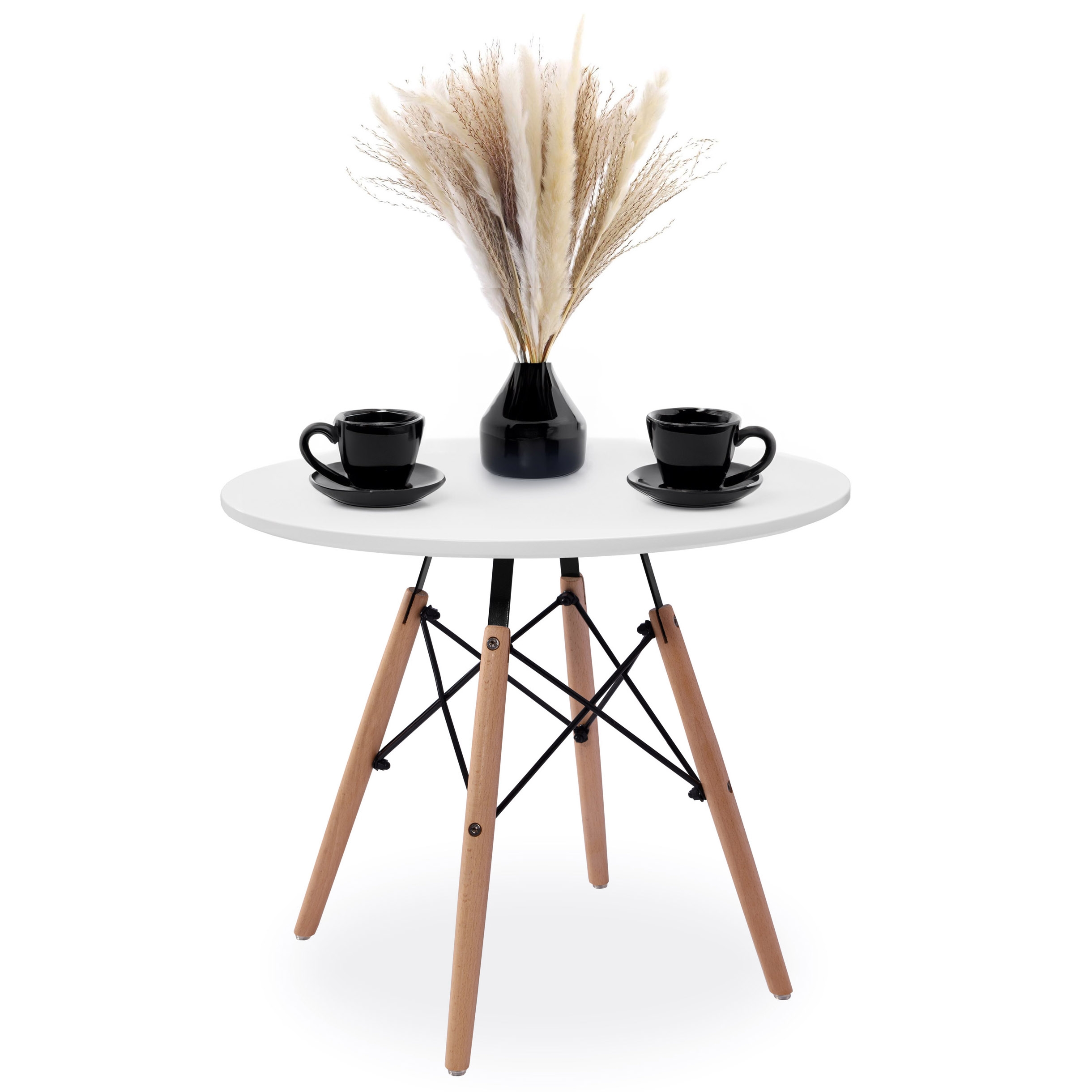 Apskritas stalas PARIS DTW 60 cm baltas