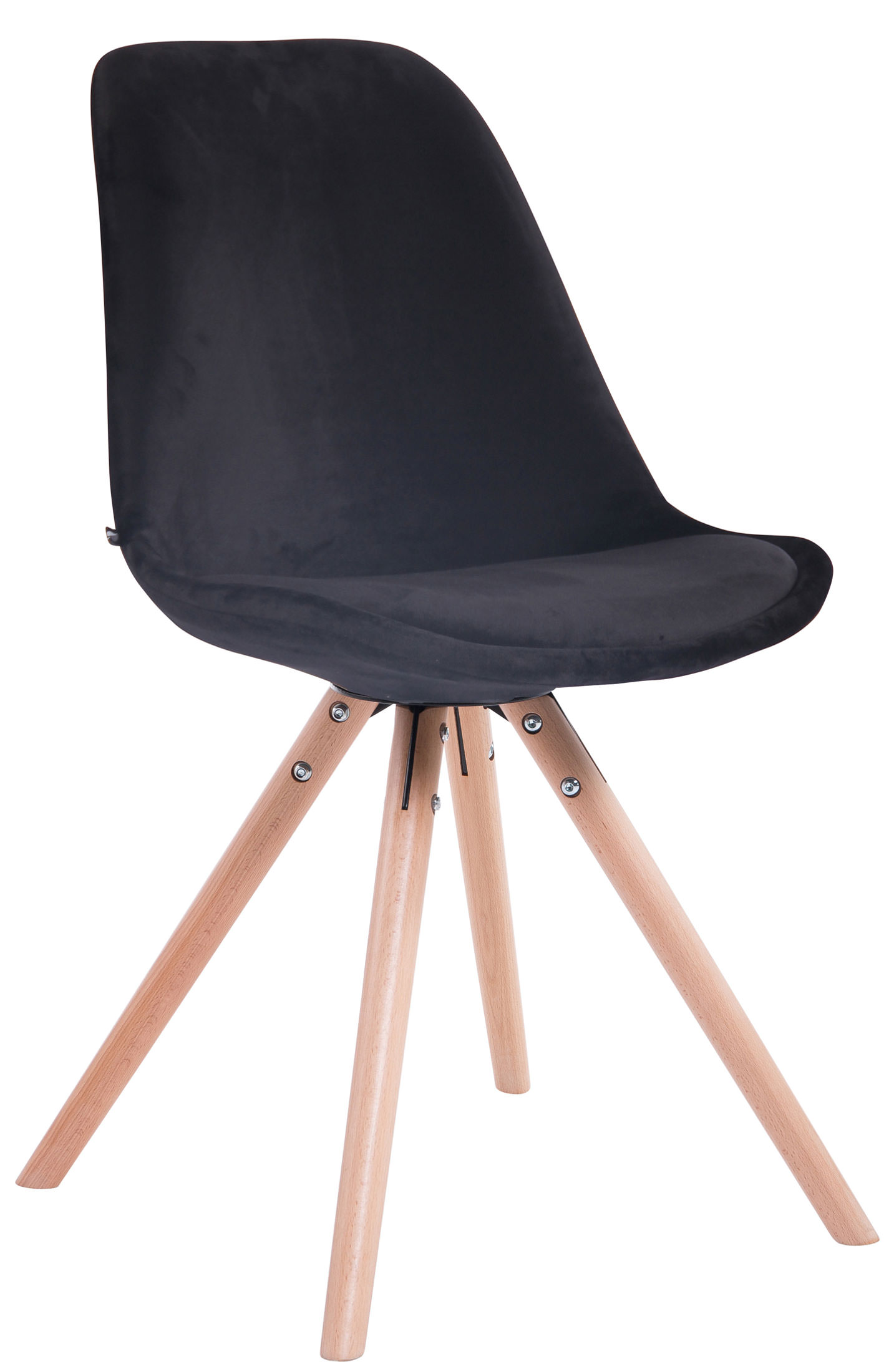 Lankytojų kėdė Toulouse velvet round natura